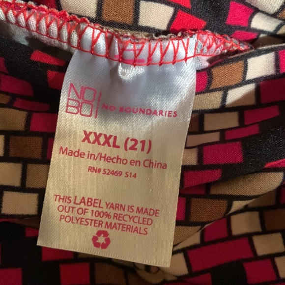 🎅 NO BOUNDARIES High Rise Geometric Flare Geo Pants NWT XXXL - Picture 10 of 15